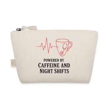 Kaffee und Nachtschichten - Bio-Täschchen - Natur - Vorne