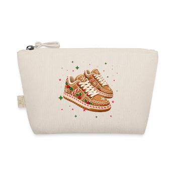 Lebkuchen-Sneaker zu Weihnachten  - Bio-Täschchen - Natur - Vorne