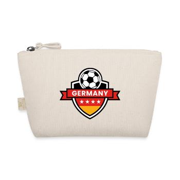 Germany Fußball Wappen 4 Sterne - Bio-Täschchen - Natur - Vorne