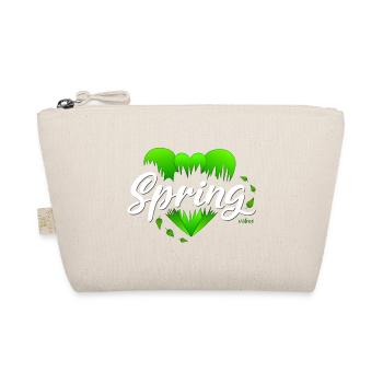 Spring Springtime Hearts - Organic Pouch - nature - Front