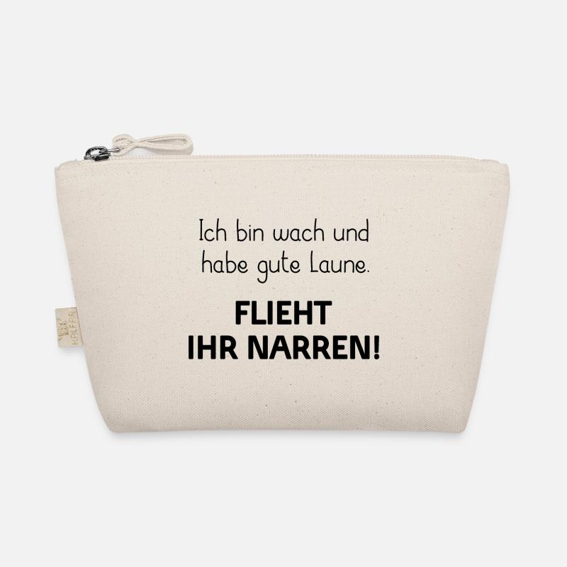 LAUNE AUFSTEHEN MORGEN AUSSTRAHLUNG FRÜH NARREN - Bio-Täschchen - Natur
