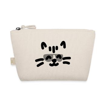 Cool Cat Katze - Bio-Täschchen - Natur - Vorne