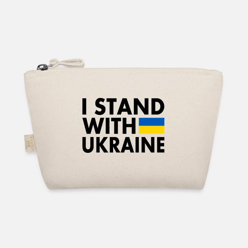 I stand with ukraine - Bio-Täschchen - Natur