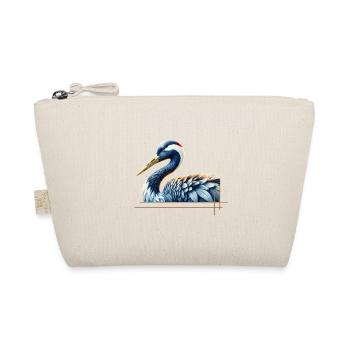 Eleganter Kran - Bio-Täschchen - Natur - Vorne