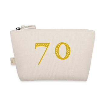 70. 70 YEARS. 70TH ANNIVERSARY. 70TH ANNIVERSARY. - Organic Pouch - nature - Front