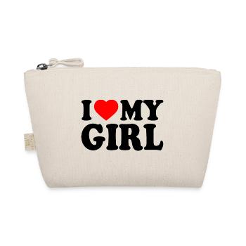 I love my girl - Bio-Täschchen - Natur - Vorne