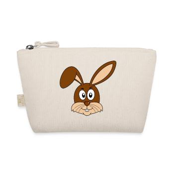 Rabbit Easter Bunnies Rabbit Teeth Easter Bunnies - Organic Pouch - nature - Front