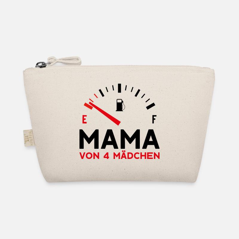 MAMA 4 TÖCHTER MUTTERTAG MUTTER VIER MÄDCHEN - Bio-Täschchen - Natur