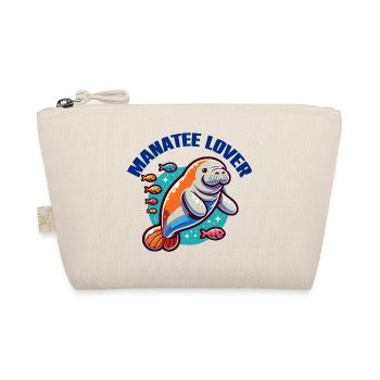 Manatee with lots of colorful fish - Organic Pouch - nature - Front