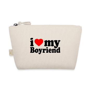 I love my boyfriend - Organic Pouch - nature - Front