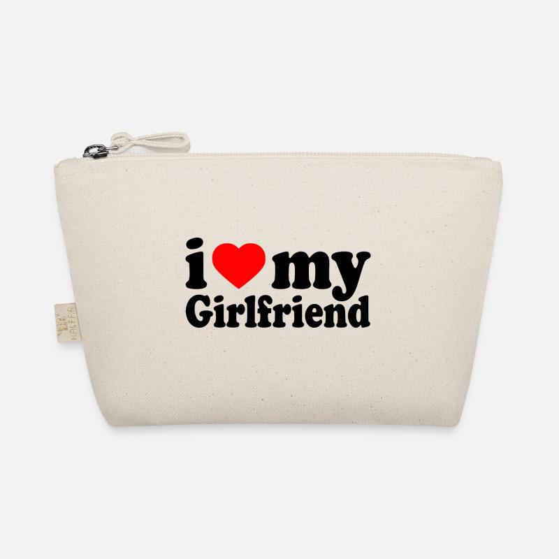 I love my girlfriend - Bio-Täschchen - Natur