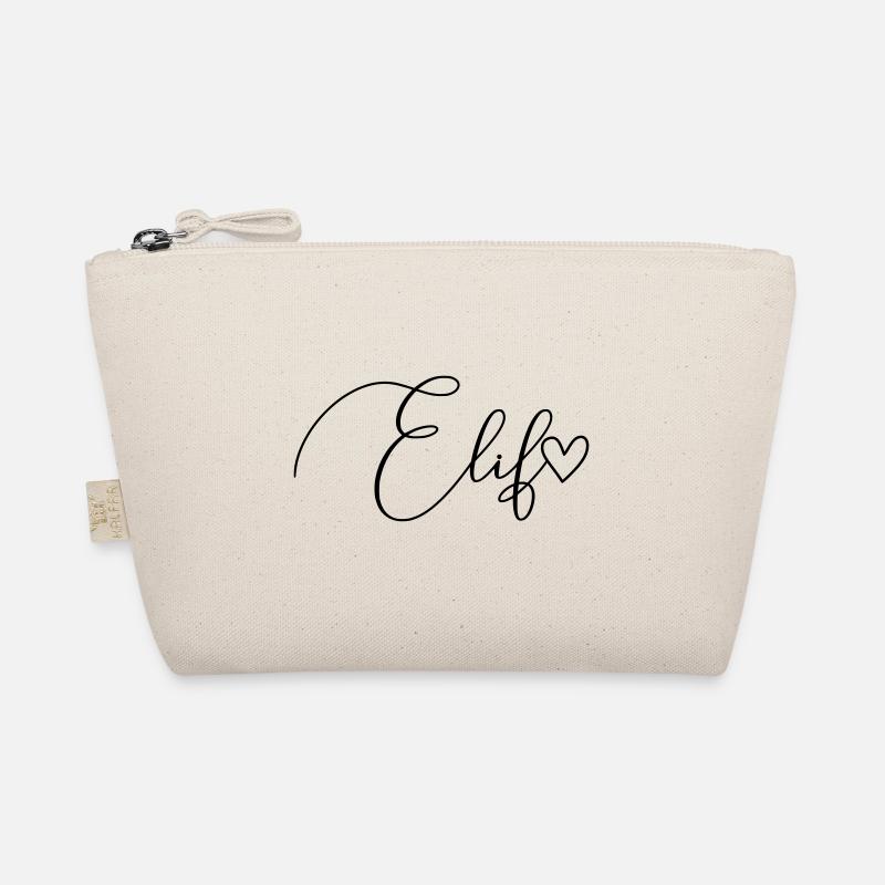 Elif Last Name First Name Girl Organic Pouch
