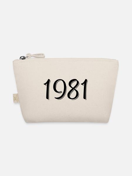 Año de nacimiento 1981 Cumpleaños - Små øko-stofpunge - natur