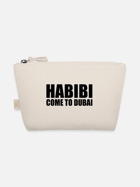 habibi come to dubai - Bio-Täschchen - Natur - Vorne