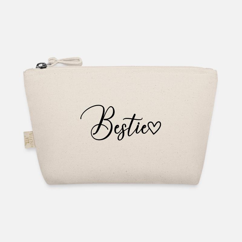 Bestie Schrift - Bio-Täschchen - Natur