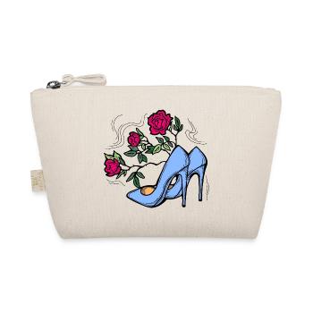 Chaussures à talons hauts avec fleur de rose. Style romantique. - Trousse biologique - nature - Devant