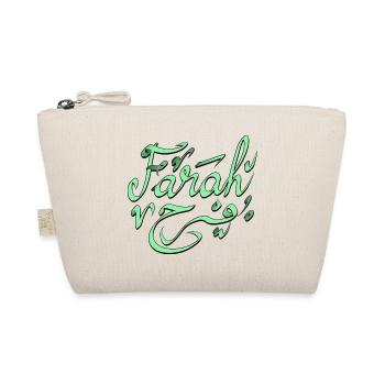 Farah prénom tee shirt accessoire et vetement. - Trousse biologique - nature - Devant