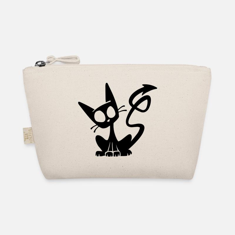 Teufel Schwarze Katze Bio-Täschchen