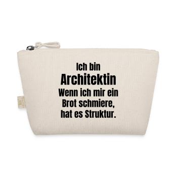 Architect smears bread with structure - Organic Pouch - nature - Front