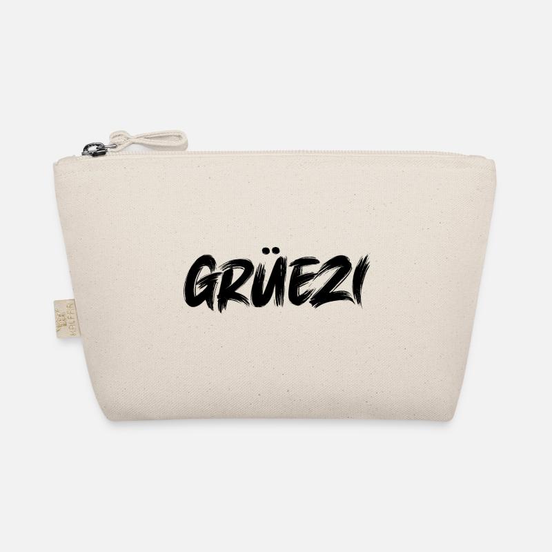 Grüezi Schweiz Schweizer Schweizerdeutsch Schweiz - Bio-Täschchen - Natur