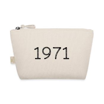 Year of birth 1971 Gift - Organic Pouch - nature - Front