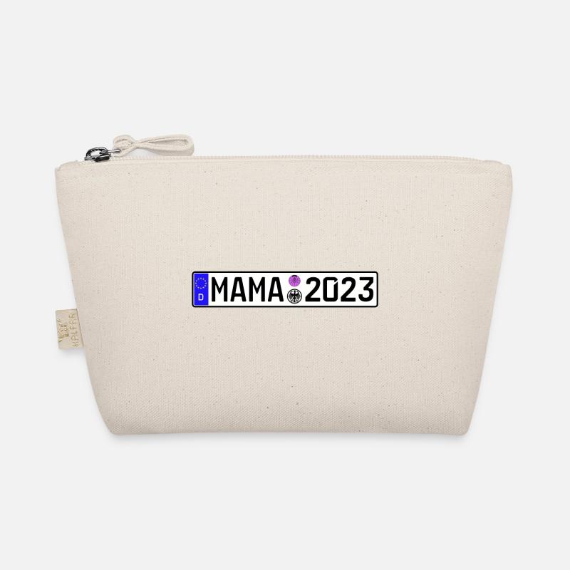 Mama 2023 Mutter werden Nummernschild Bio-Täschchen