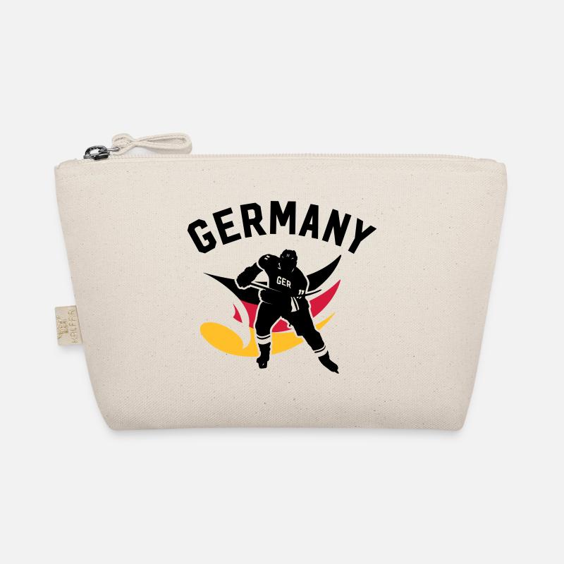 GERMANY EISHOCKEY STÜRMER MIT ADLER - Bio-Täschchen - Natur