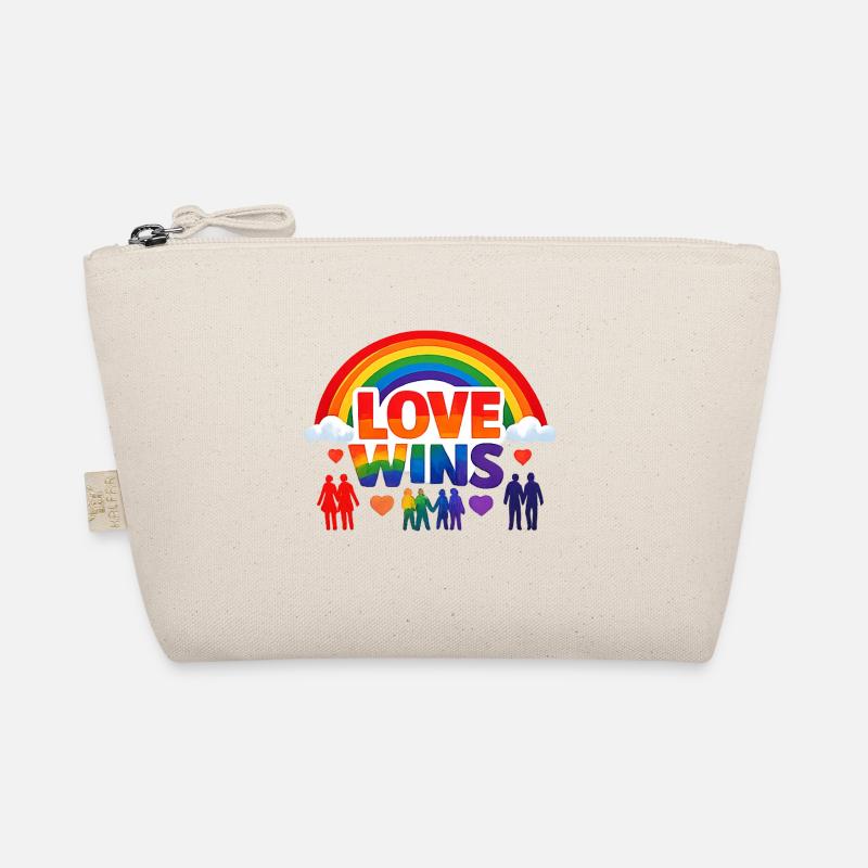 LIEBE GEWINNT Regenbogenstolz Bio-Täschchen