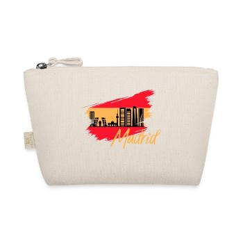 Madrid Spanien Flagge Skyline - Bio-Täschchen - Natur - Vorne