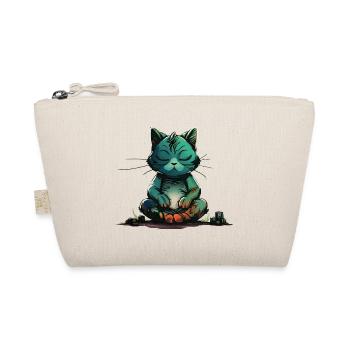 MEditating Cat - Organic Pouch - nature - Front