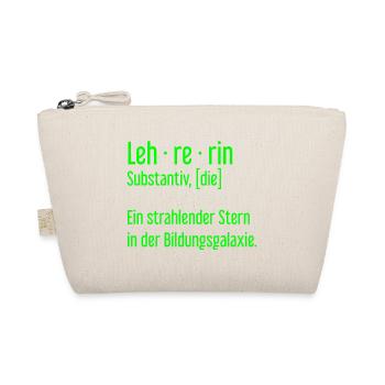 Lehrerin Lehrerinnen Schule Pädagogin Unterricht - Bio-Täschchen - Natur - Vorne