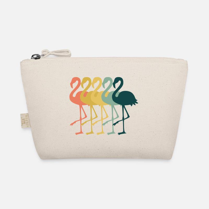 Flamingo Retro Organic Pouch