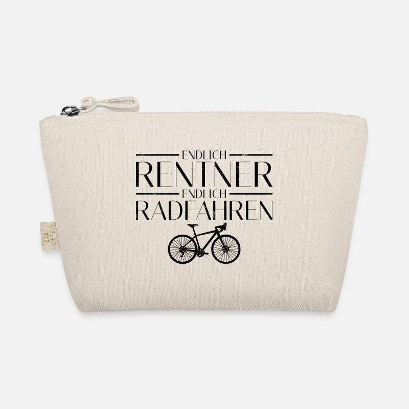 Endlich Rentner Endlich Radfahren Fahrradfahrer - Bio-Täschchen - Natur