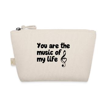 You are the music of my life - Liebeserklärung - Bio-Täschchen - Natur - Vorne
