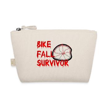 Bike Fall Survivor Bike Accident Bloody Halloween - Organic Pouch - nature - Front
