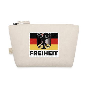 Freiheit Flagge mit Adler - Bio-Täschchen - Natur - Vorne