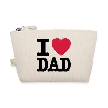 i love dad EN - Organic Pouch - nature - Front