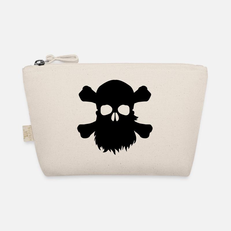 Tête de mort avec une barbe Trousse biologique
