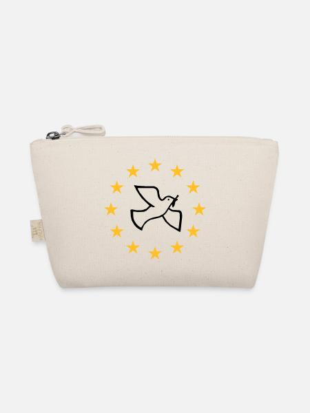 Europäische Friedenstaube - Bio-Täschchen - Natur - Vorne