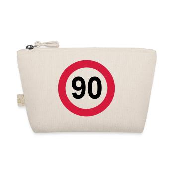 90. Geburtstag , 90 Jahre , Geburtstagsgeschenk(25 - Bio-Täschchen - Natur - Vorne