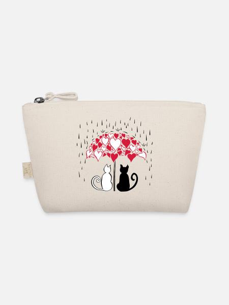 AD Lovely cats II - Bio-Täschchen - Natur - Vorne