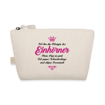 Königin der Einhörner - Bio-Täschchen - Natur - Vorne