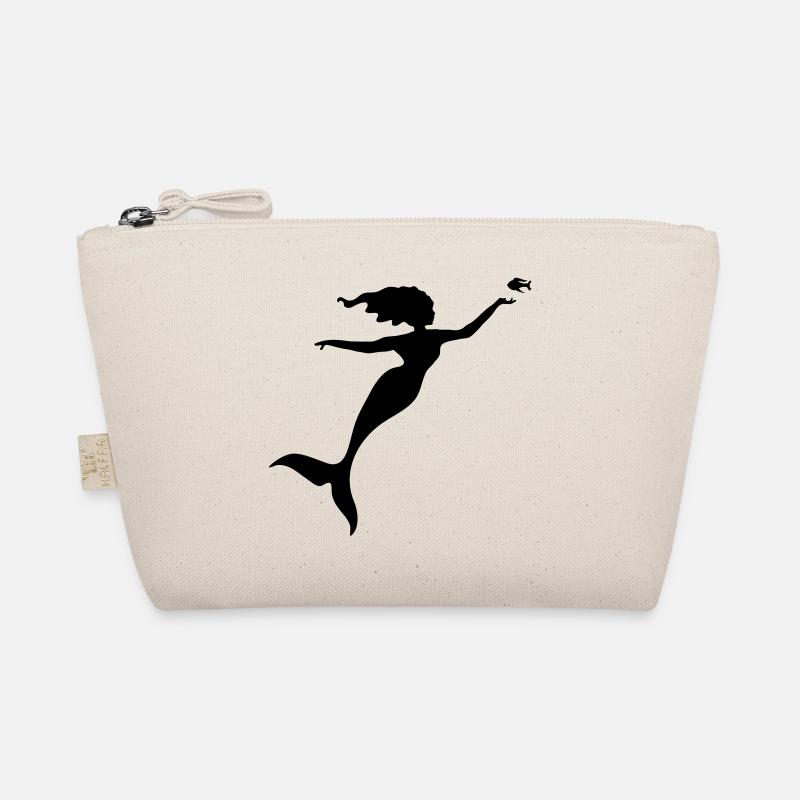 The mermaid plays with a fish Organic Pouch