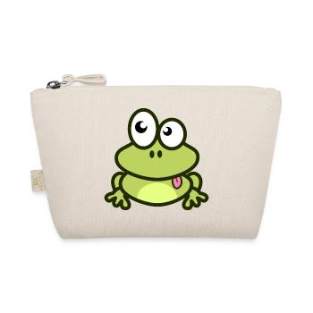 grenouille drôle dans le style vert et bande dessinée - Trousse biologique - nature - Devant