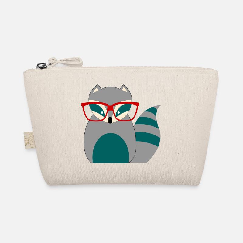 Waschbär Nerd Bio-Täschchen