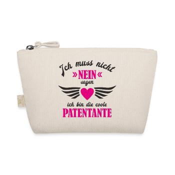 Ich muss nicht nein sagen ich bin die Patentante - Bio-Täschchen - Natur - Vorne