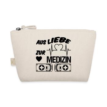 Medizin Liebe Doktor, Arzt, Sprüche, Geschenk - Bio-Täschchen - Natur - Vorne