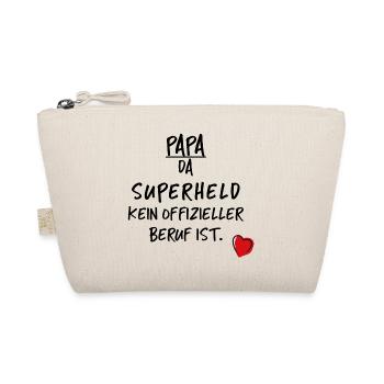 Papa Vater Vatertag Liebe Familie Geschenk - Bio-Täschchen - Natur - Vorne