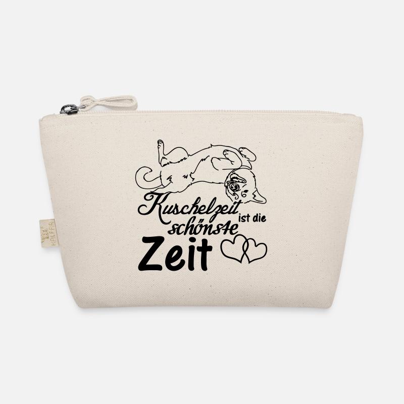 Kuschelzeit,schönste Zeit Hunde, Sprüche, Geschenk - Bio-Täschchen - Natur
