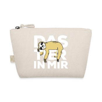 Raise the animal in me Faultier - Organic Pouch - nature - Front